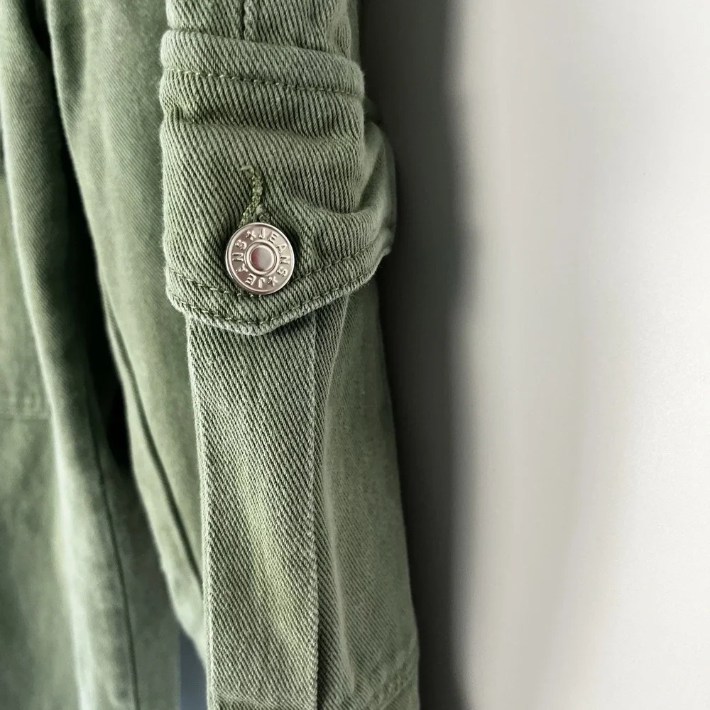 Cider Cargo Jeans Women Sage Green Nature Granola Core Size L